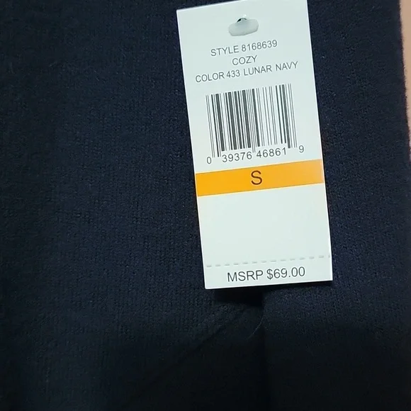 1. STATE Lunar Navy Asymmestrical Hem Sweater NWT SIZE SMALL - Picture 5 of 7